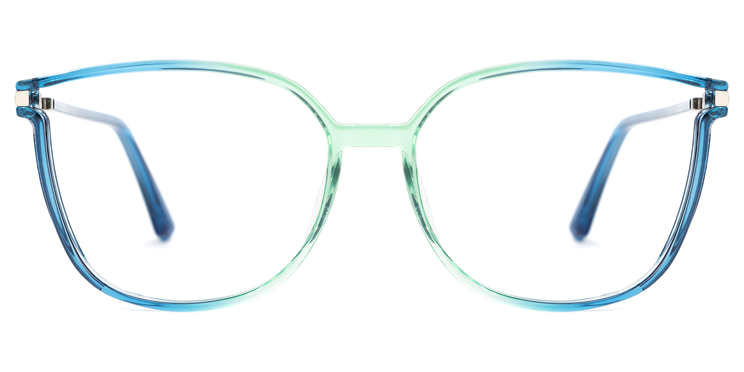 Rodz Square Blue-Green Glasses0