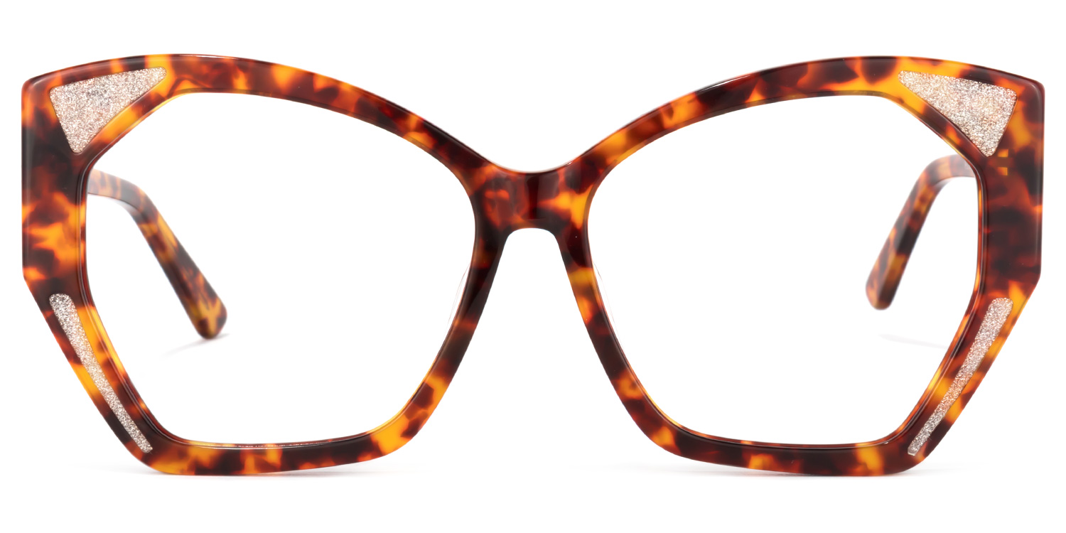 Routh Geometric Yellow-Tortoise Glasses | ZEELOOL Canada0
