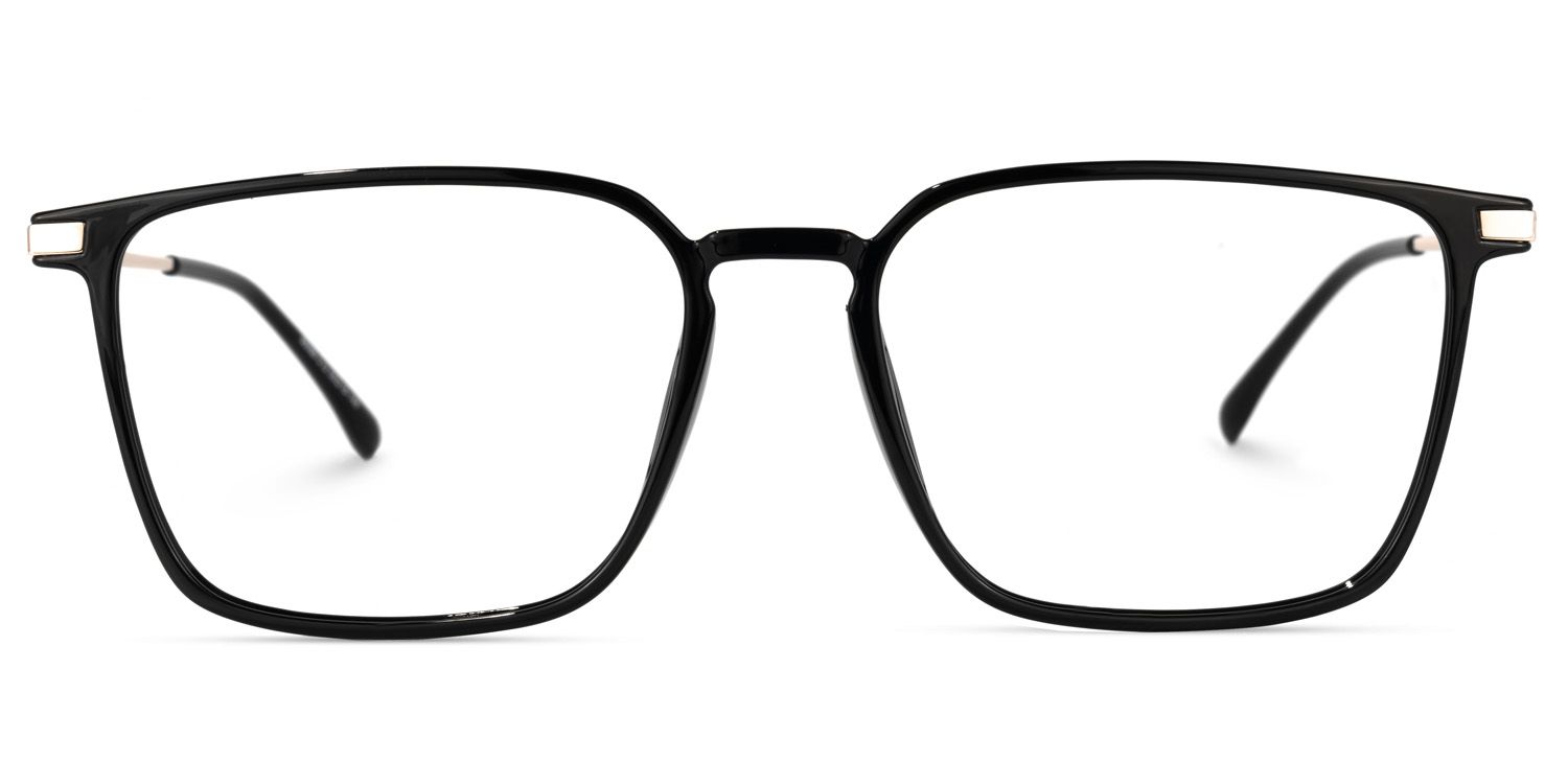 Litisha Square Black Glasses | ZEELOOL Canada0