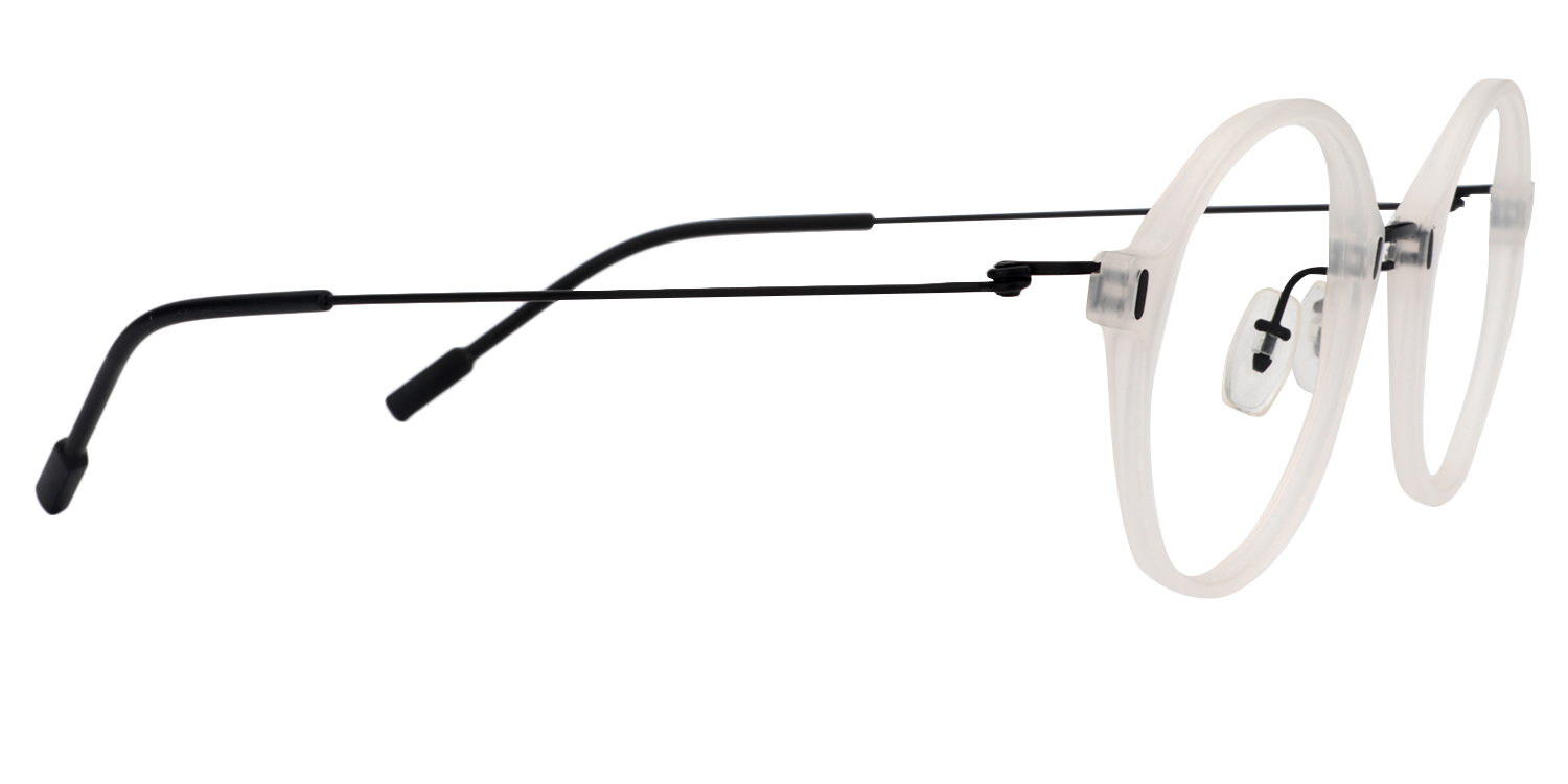 Round White Glasses | ZEELOOL Canada4