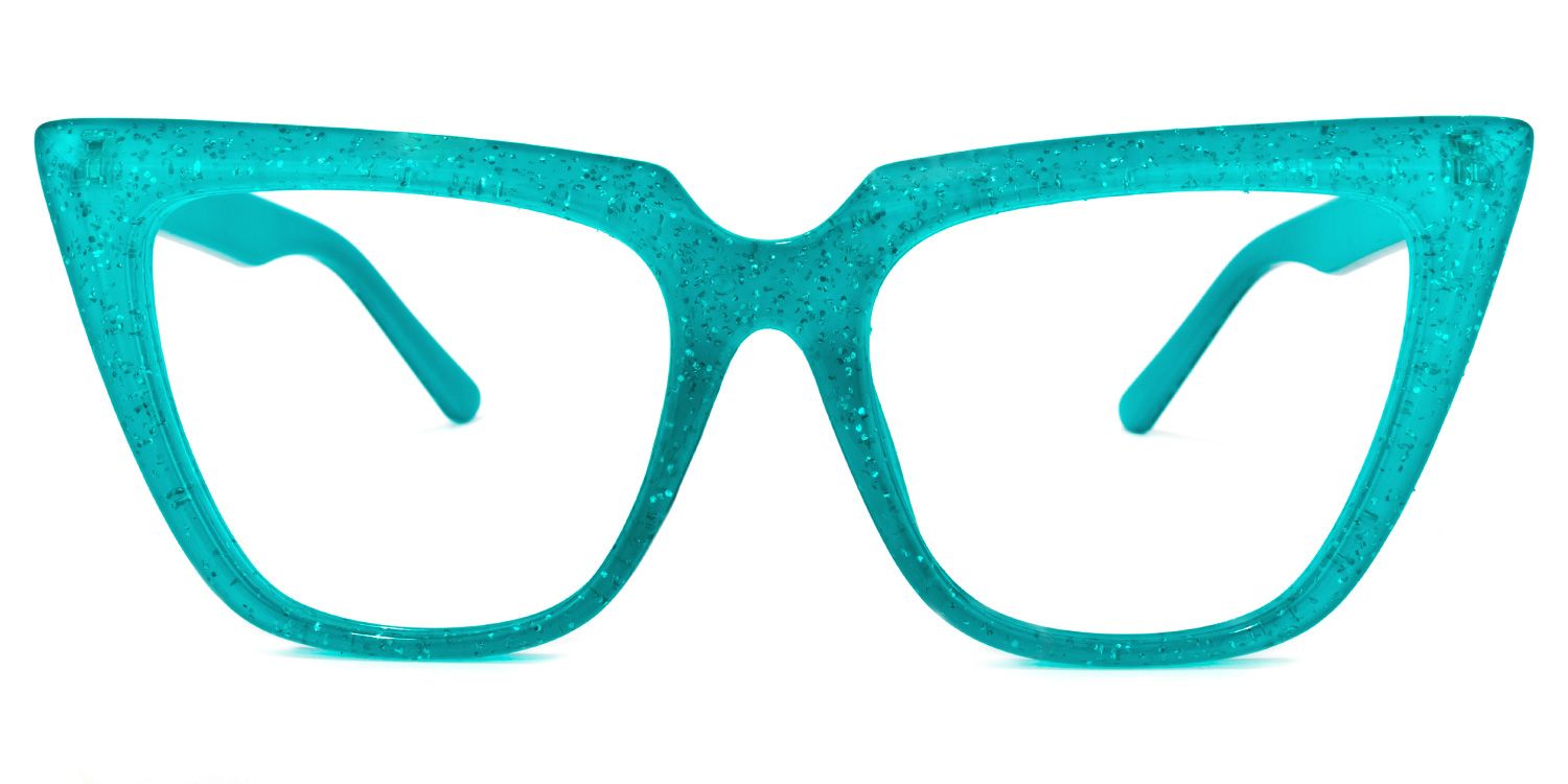Phillip Cateye Peacock-Green Glasses | ZEELOOL Canada0