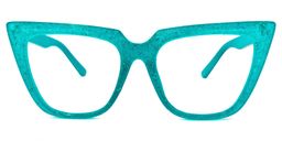 Phillip Cateye Peacock-Green Glasses0