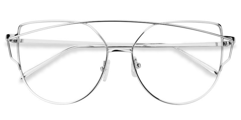 Selina Aviator Silver Glasses1