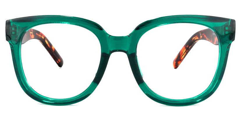 Harrell Square Dark-Green Glasses