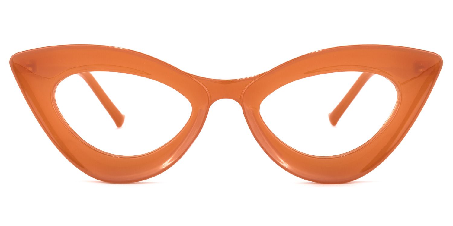 Quennell Cateye Burnt Orange Glasses | ZEELOOL Canada0