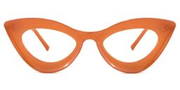 Quennell Cateye Burnt Orange Glasses0