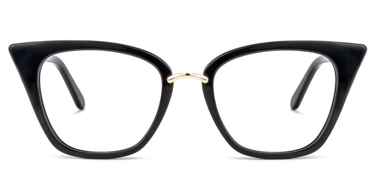 Tallulah Cat Eye Black Glasses