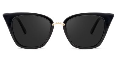 Tallulah Cat Eye Black Sunglasses