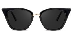 Tallulah Cat Eye Black Sunglasses0