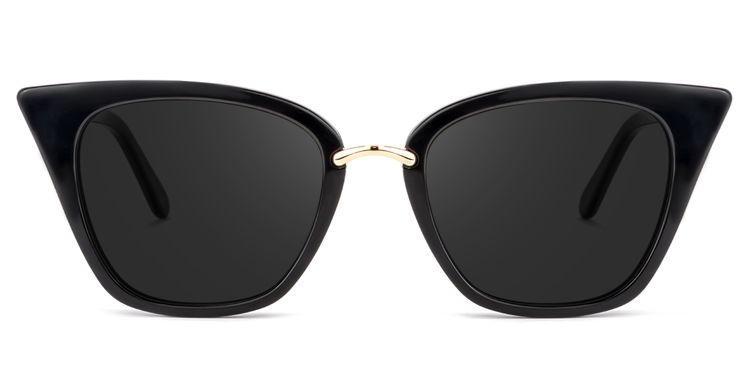 Tallulah Cat Eye Black Sunglasses