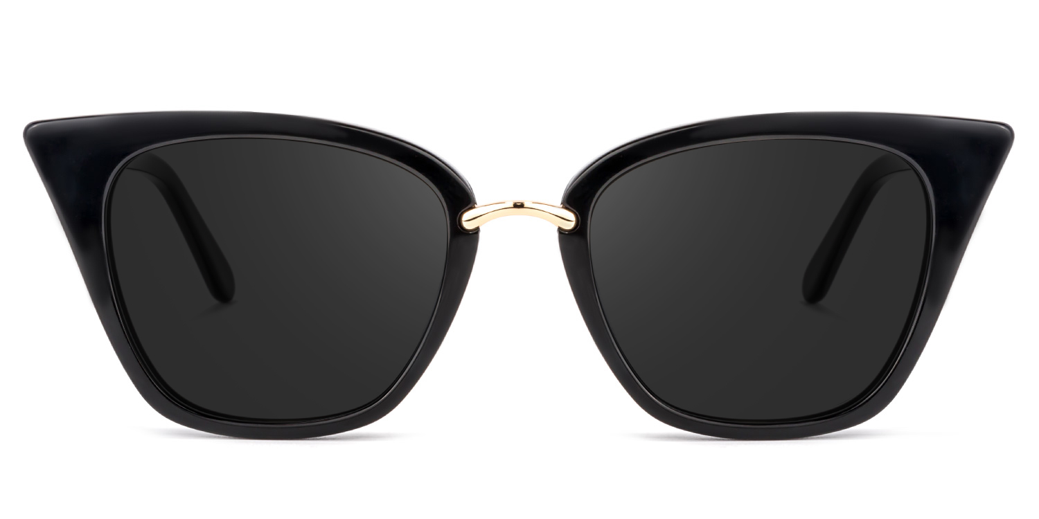 Tallulah Cat Eye Black Sunglasses good-img