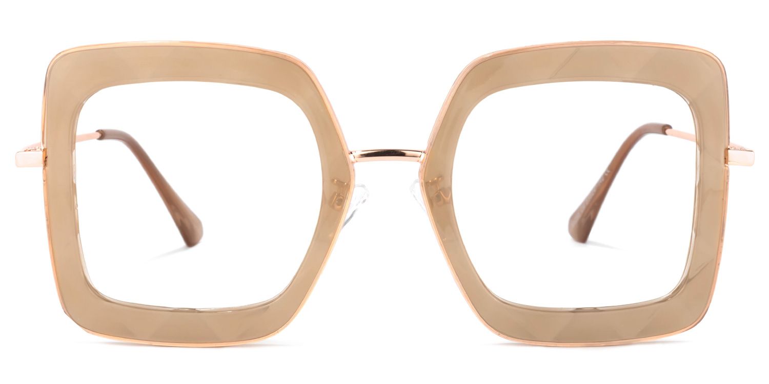 Tucker Square Beige Glasses | ZEELOOL Canada0