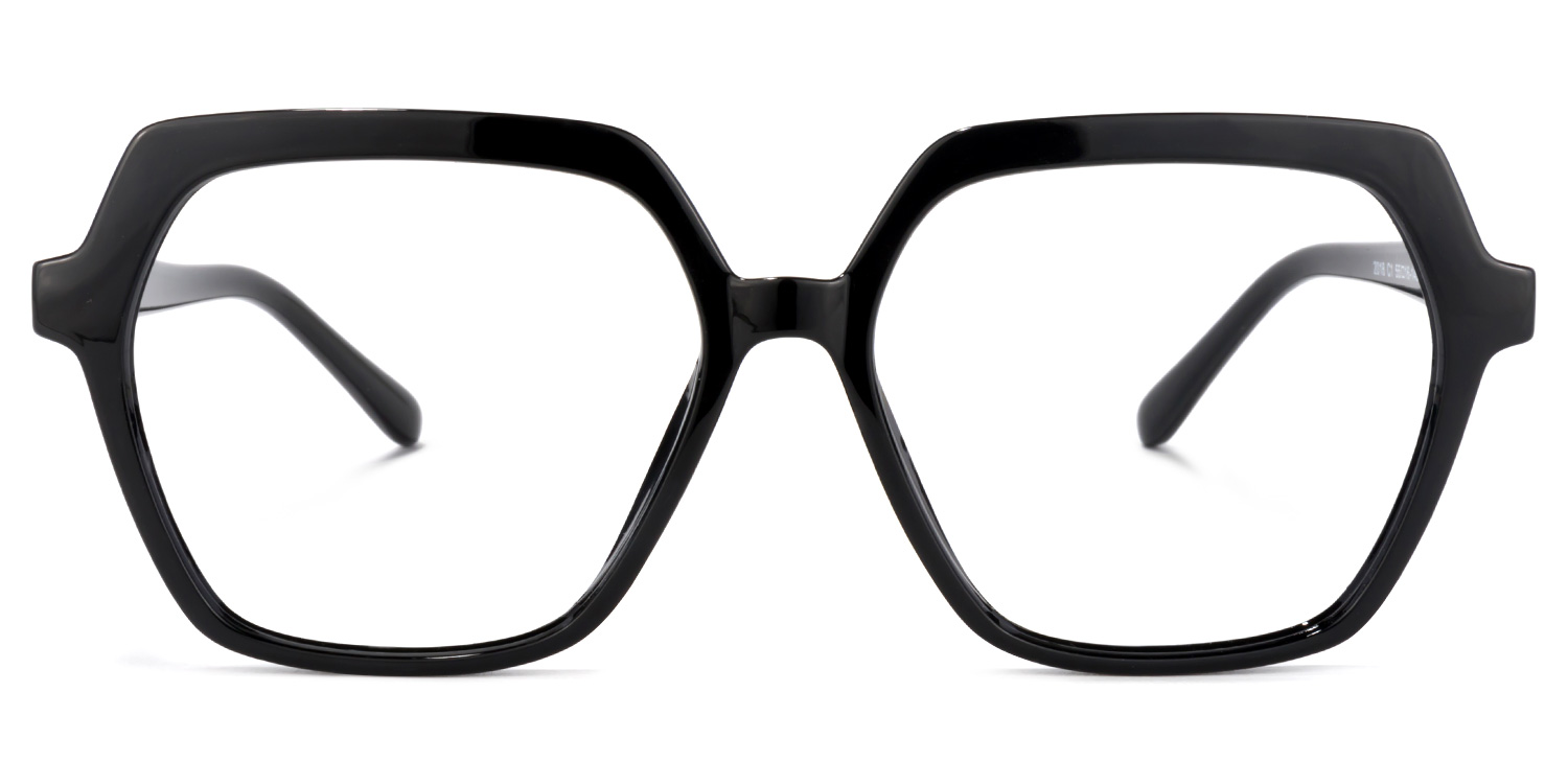 Norah Geometric Black Glasses | ZEELOOL Canada0
