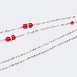 Red Beads Eyeglasses Chain-022