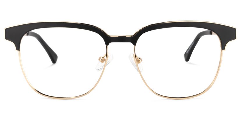 Wren Browline Black-Gold Glasses