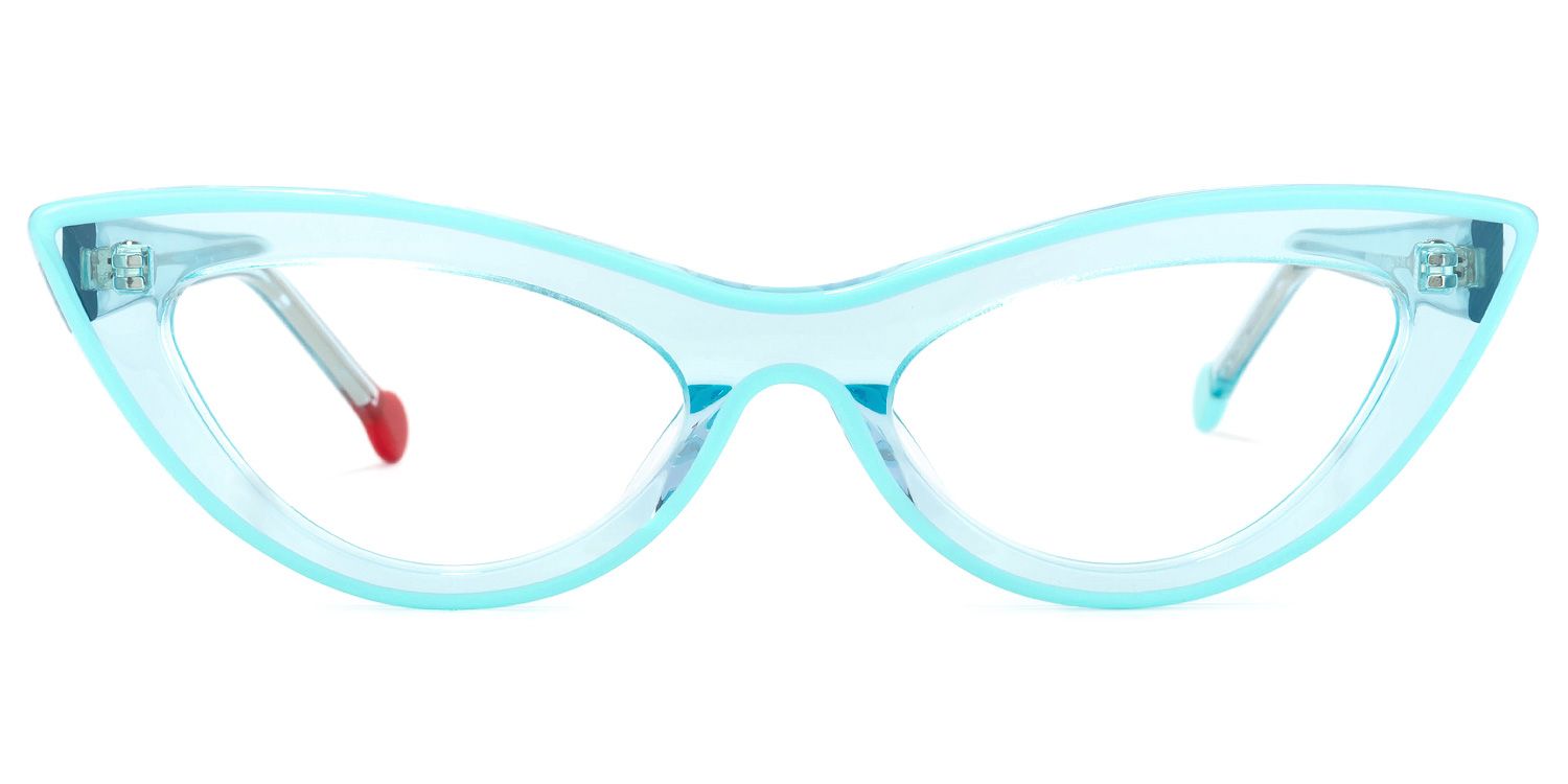 Yuki Cateye Light-Blue Glasses | ZEELOOL Canada0