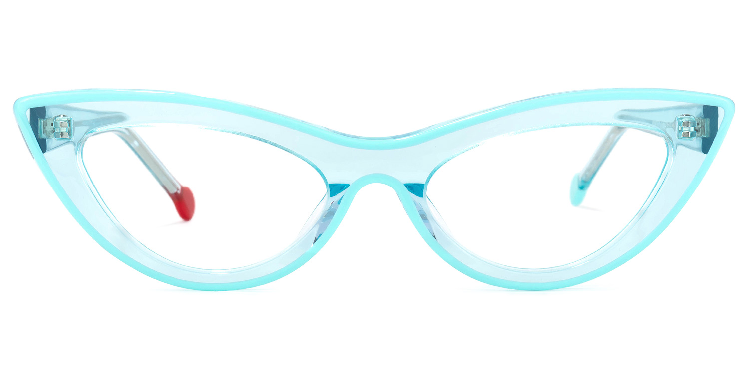 Yuki Cateye Light-Blue Glasses | ZEELOOL Canada0