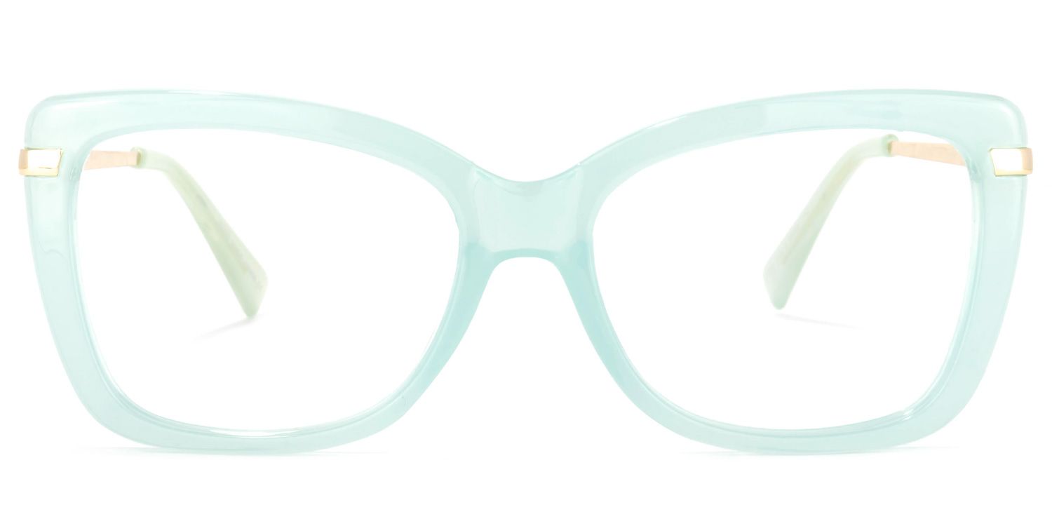 Yulia Cateye Green Glasses | ZEELOOL Canada0