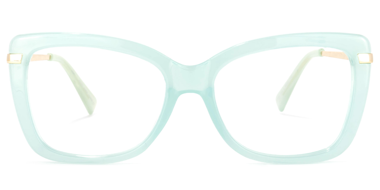 Yulia Cateye Green Glasses | ZEELOOL Canada0