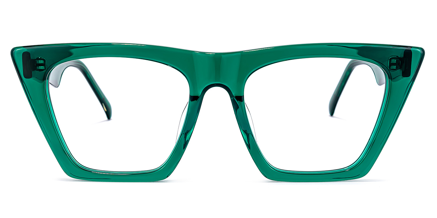 Cecile Cat Eye Green Glasses | ZEELOOL Canada0