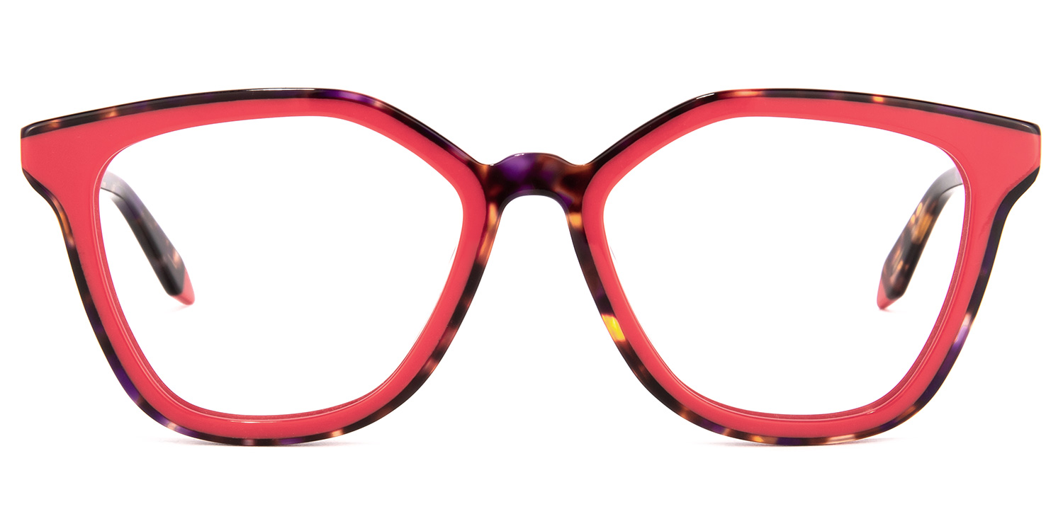 Yannick Square Red Glasses | ZEELOOL Canada0