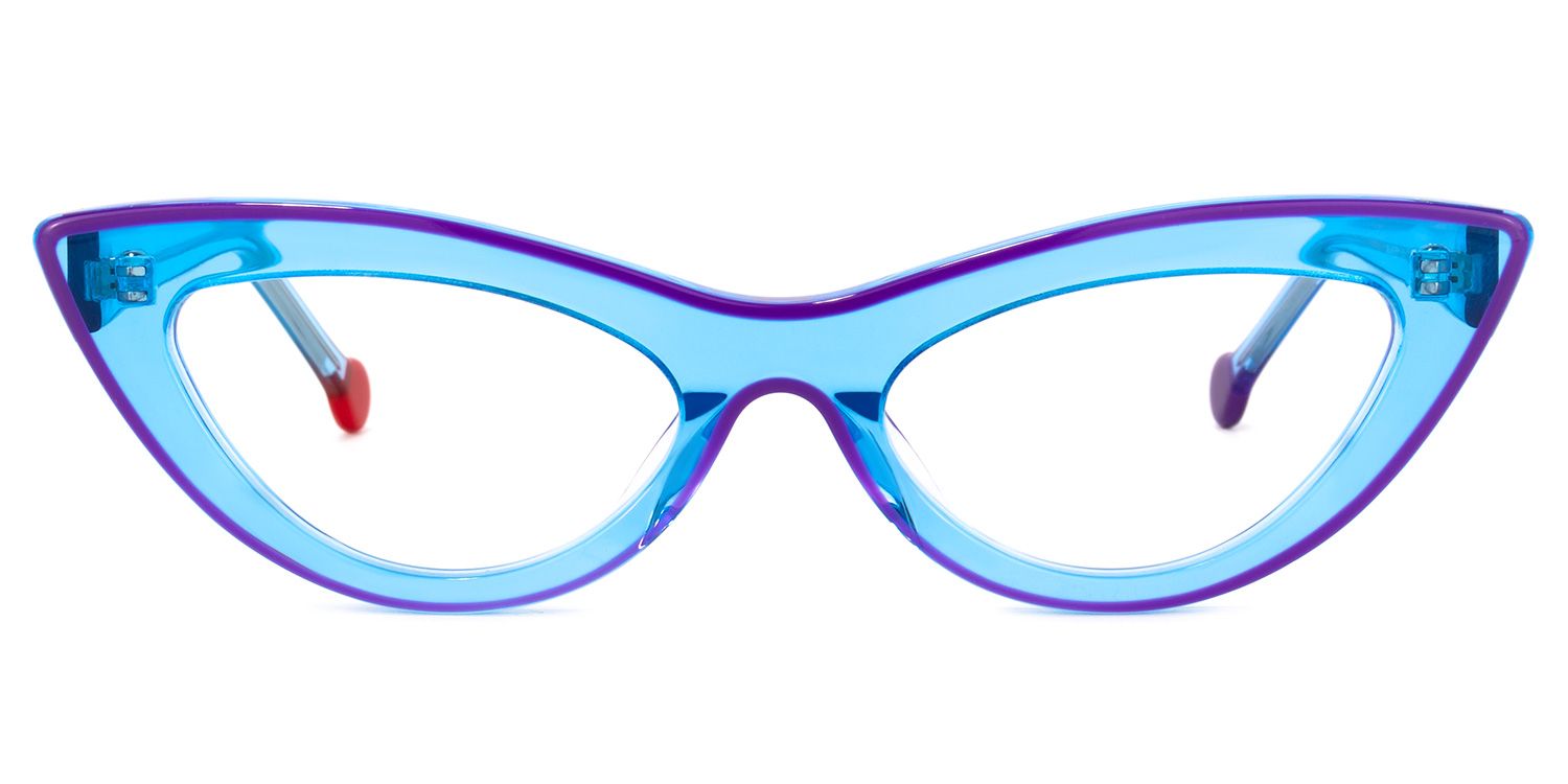 Yuki Cateye Blue Glasses | ZEELOOL Canada0