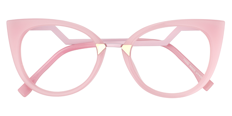 Cat Eye Pink Glasses | ZEELOOL Canada Eyeglass Frame1
