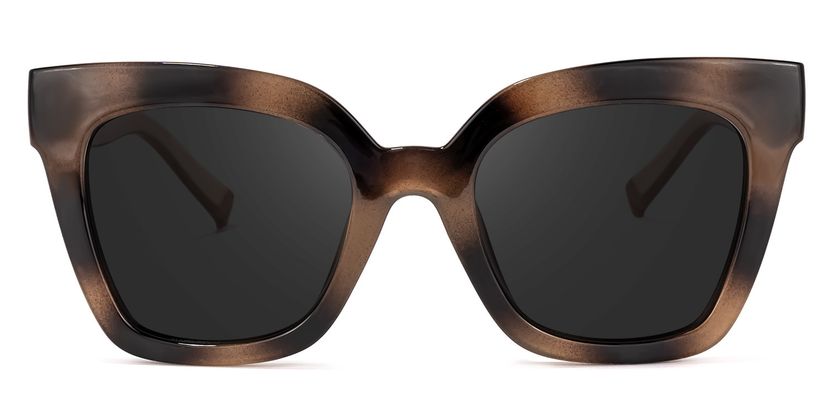 Malcolm Burnt-Umber Square Sunglasses