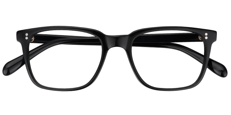 Lamont Rectangle Black Glasses1