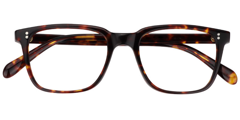 ZEELOOL Lamont Rectangle Tortoise Glasses