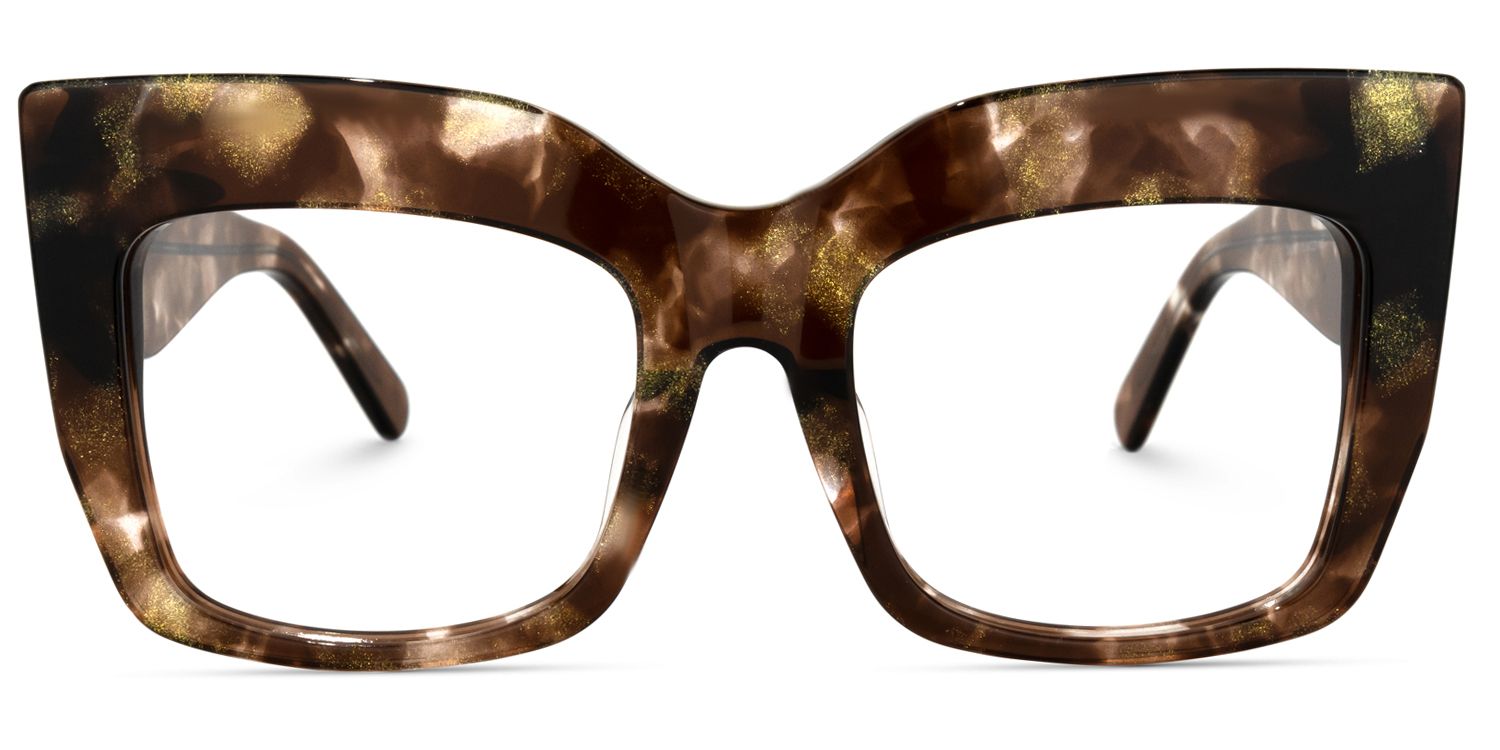 Charmaine Cat Eye Brown Glasses | ZEELOOL Canada0