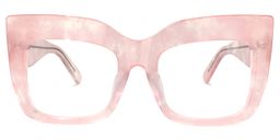 Charmaine Cat Eye Pink Pearlescent Glasses0