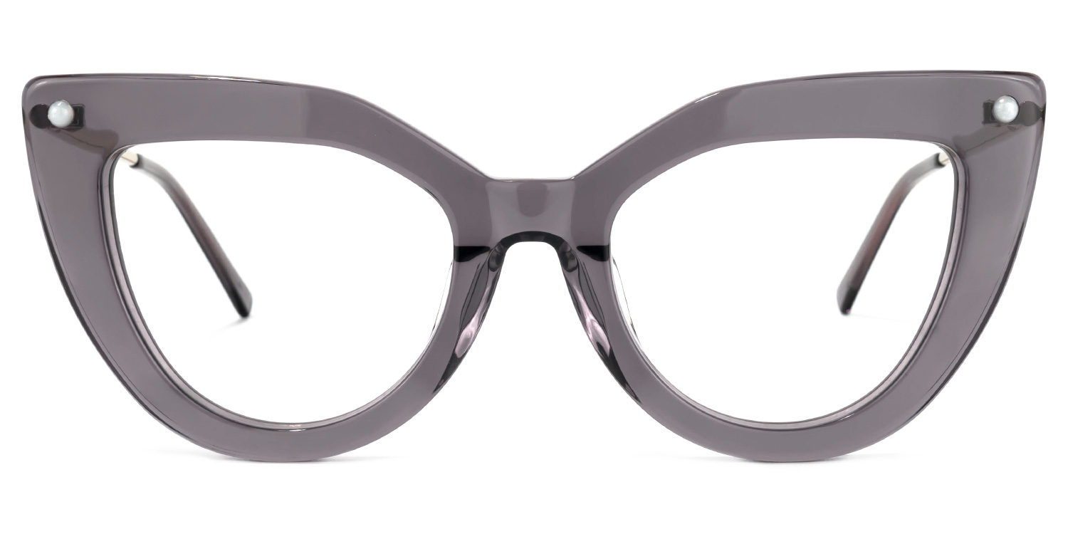 Garbo Cateye Gray Glasses0