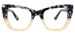 Lewis Cateye Marble Glasses0