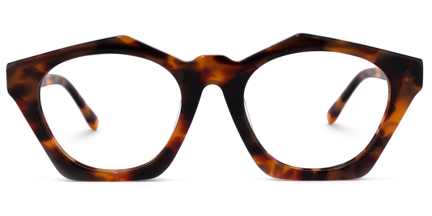 Flores Geometric Tortoise Glasses | ZEELOOL Canada0