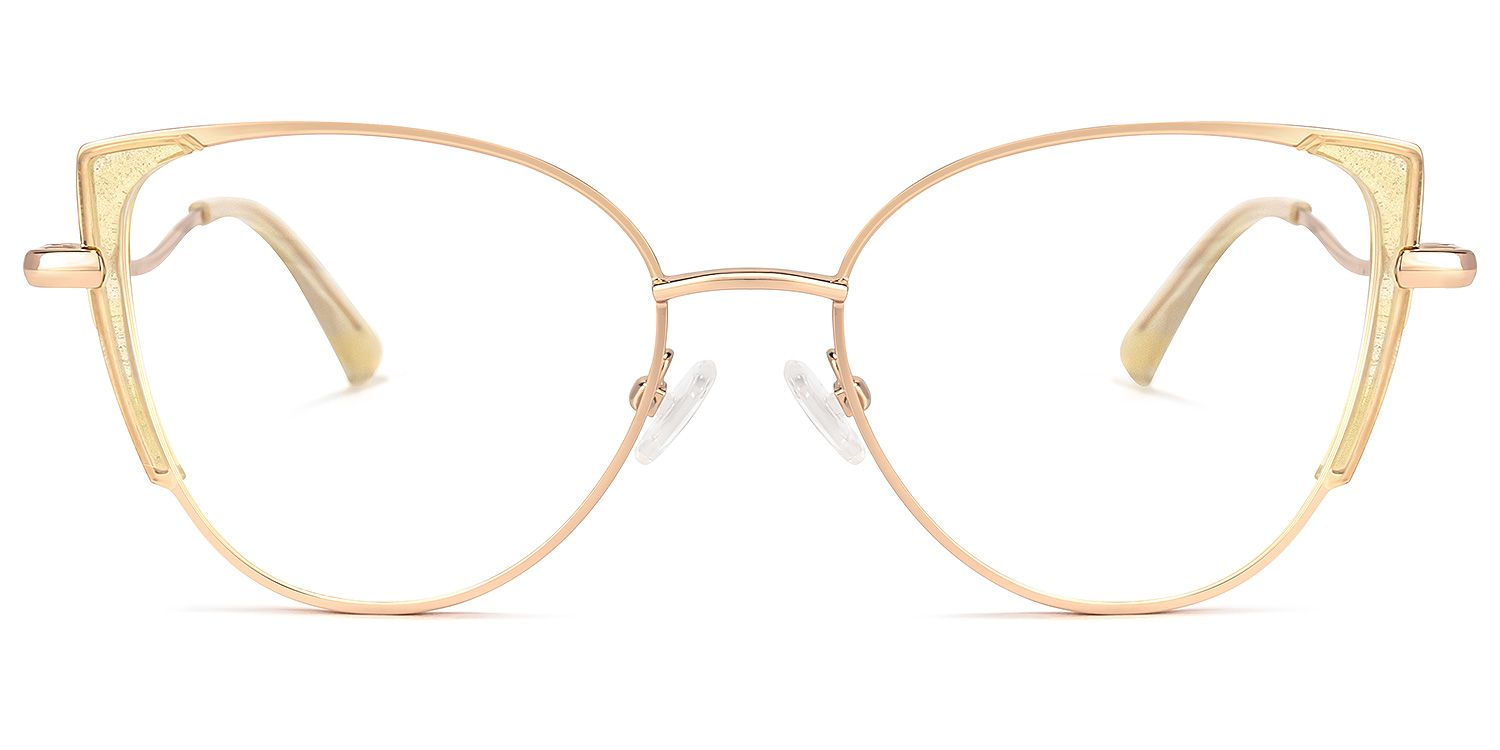 Hawraa Cateye Yellow Glasses | ZEELOOL Canada0