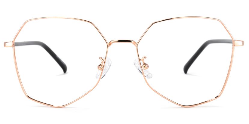 Bivins Geometric Gold Glasses