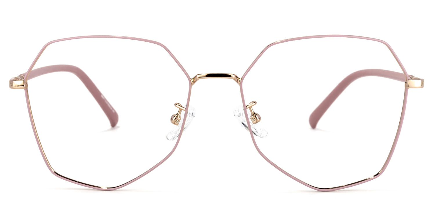 Bivins Geometric Pink Glasses