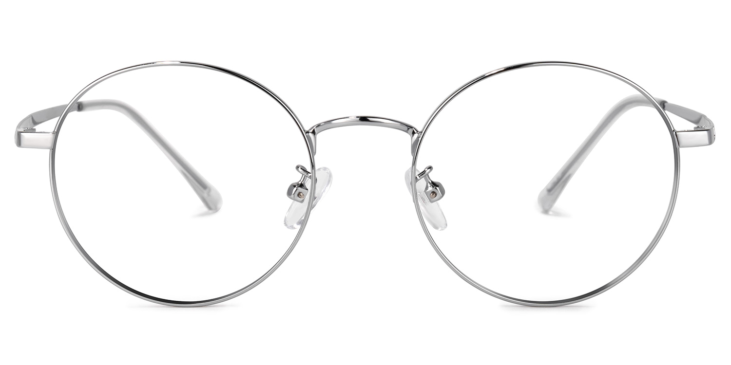 Garbsen Round Silver Glasses | ZEELOOL Canada0