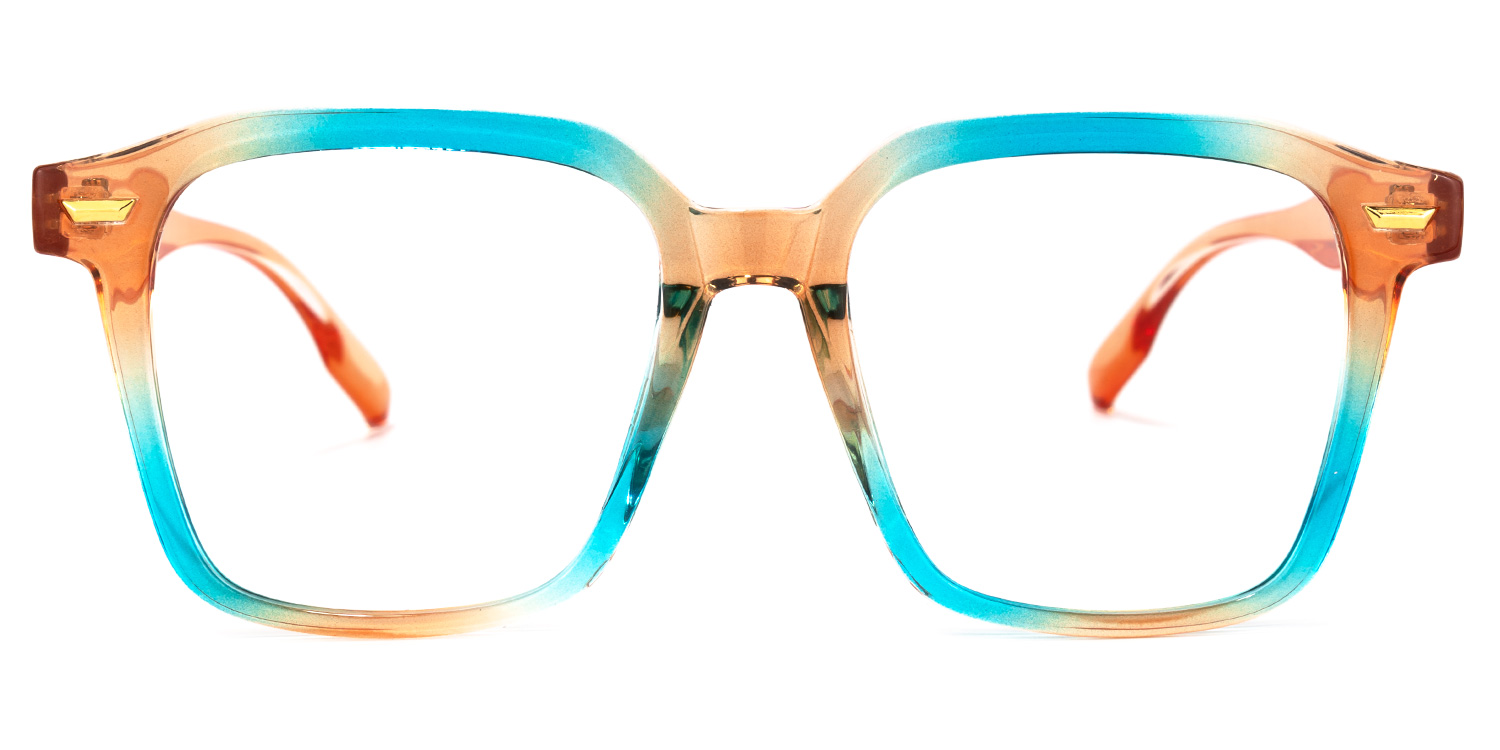 Rivera Square Blue-Orange Glasses | ZEELOOL Canada0
