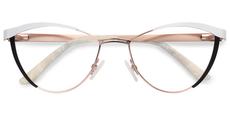 Sydney Cat Eye White Glasses