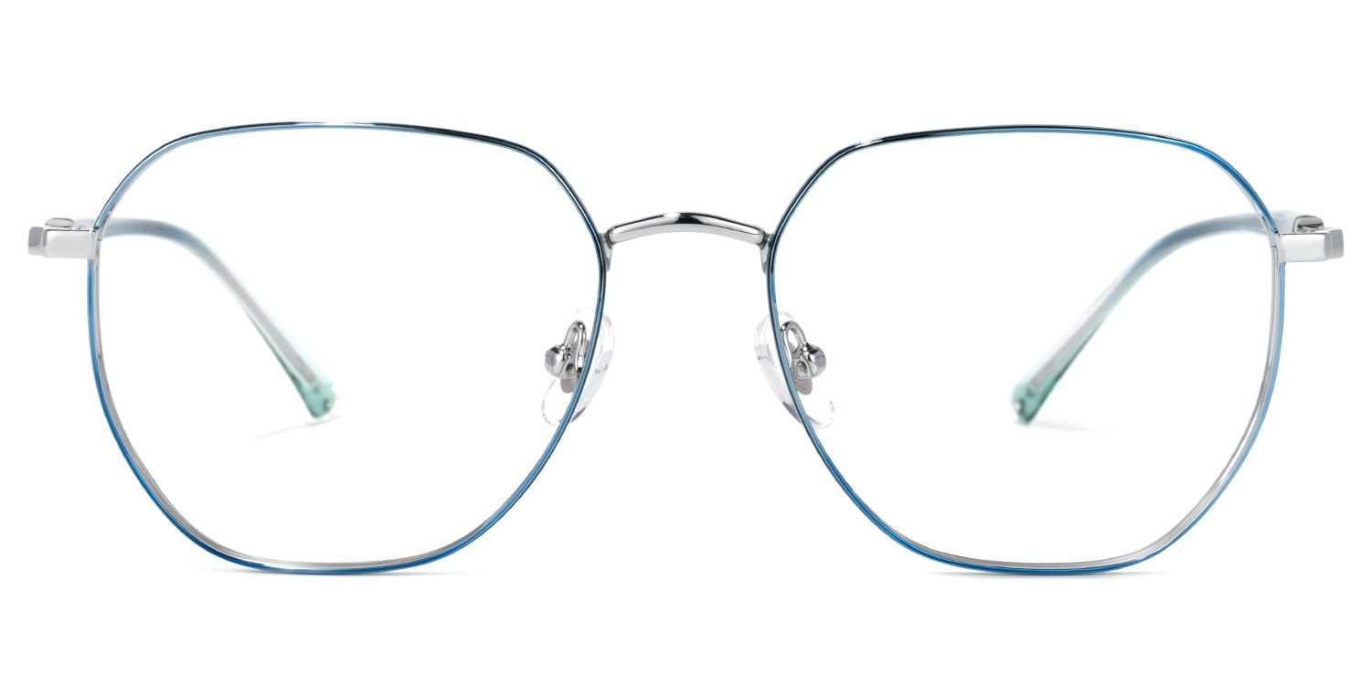 Veronica Geometric Blue Glasses | ZEELOOL Canada0