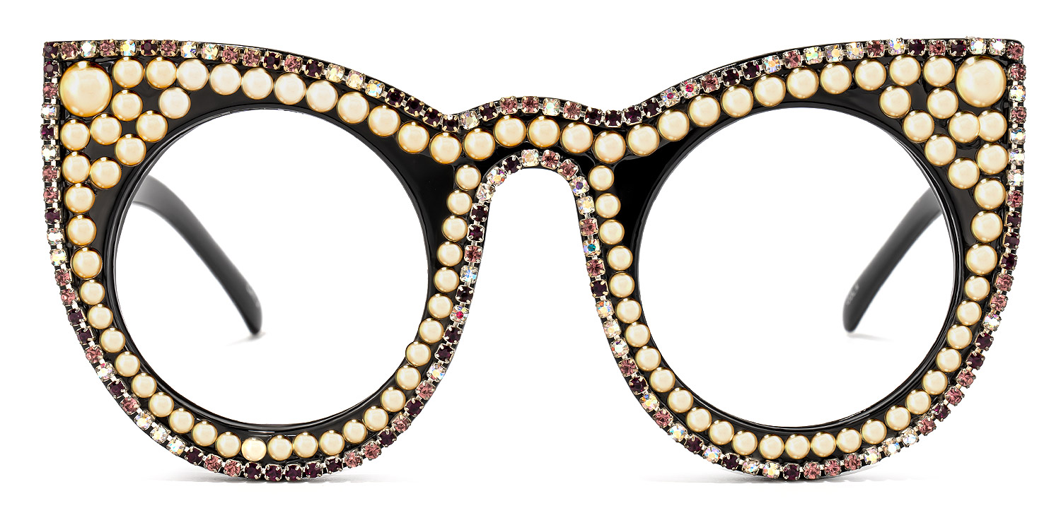 Toshia Cateye Black Glasses | ZEELOOL Canada0