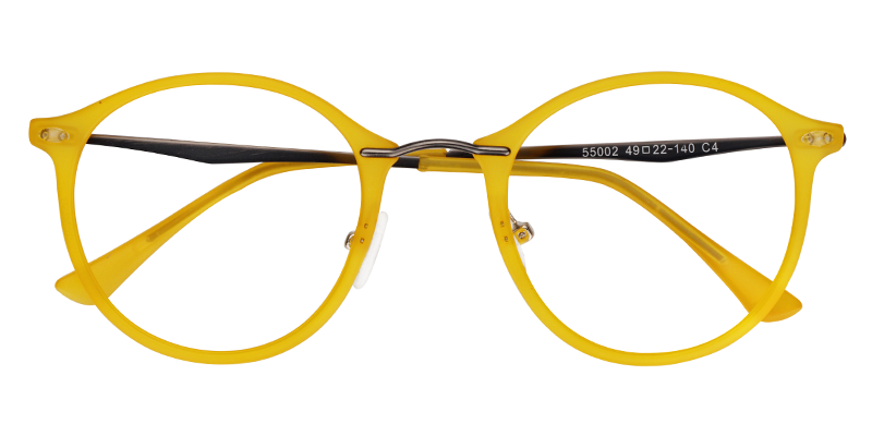 Ivy Round Yellow Glasses | ZEELOOL Canada3