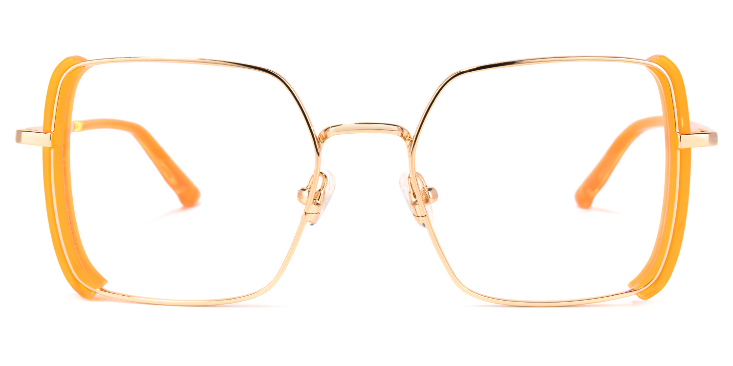 Joselyn Square Orange Glasses | ZEELOOL Canada0
