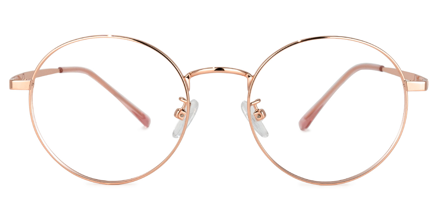 Garbsen Round Rose-Gold Glasses | ZEELOOL Canada0