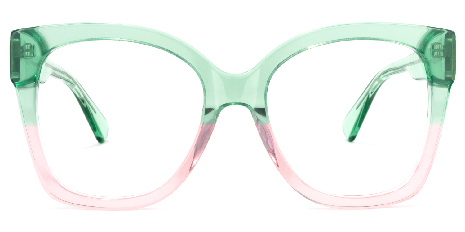 Tyson Square Green-Pink Glasses0