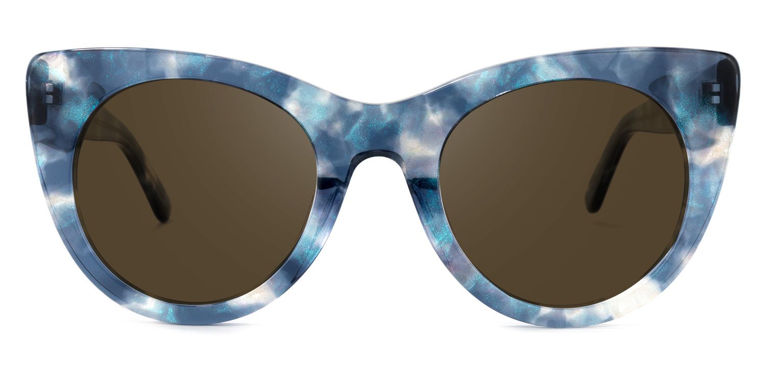 Starry Cateye Blue Sunglasses | ZEELOOL Canada0