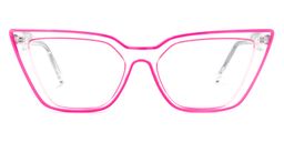 Yosef Cat-eye Bright-Pink Glasses1