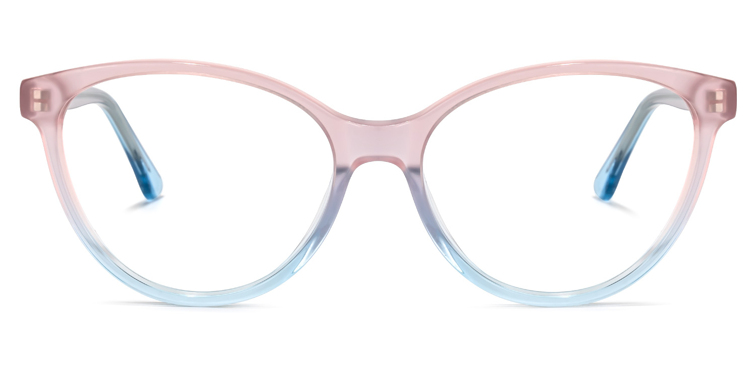 Palos Cateye Pink-Blue Glasses | ZEELOOL Canada0